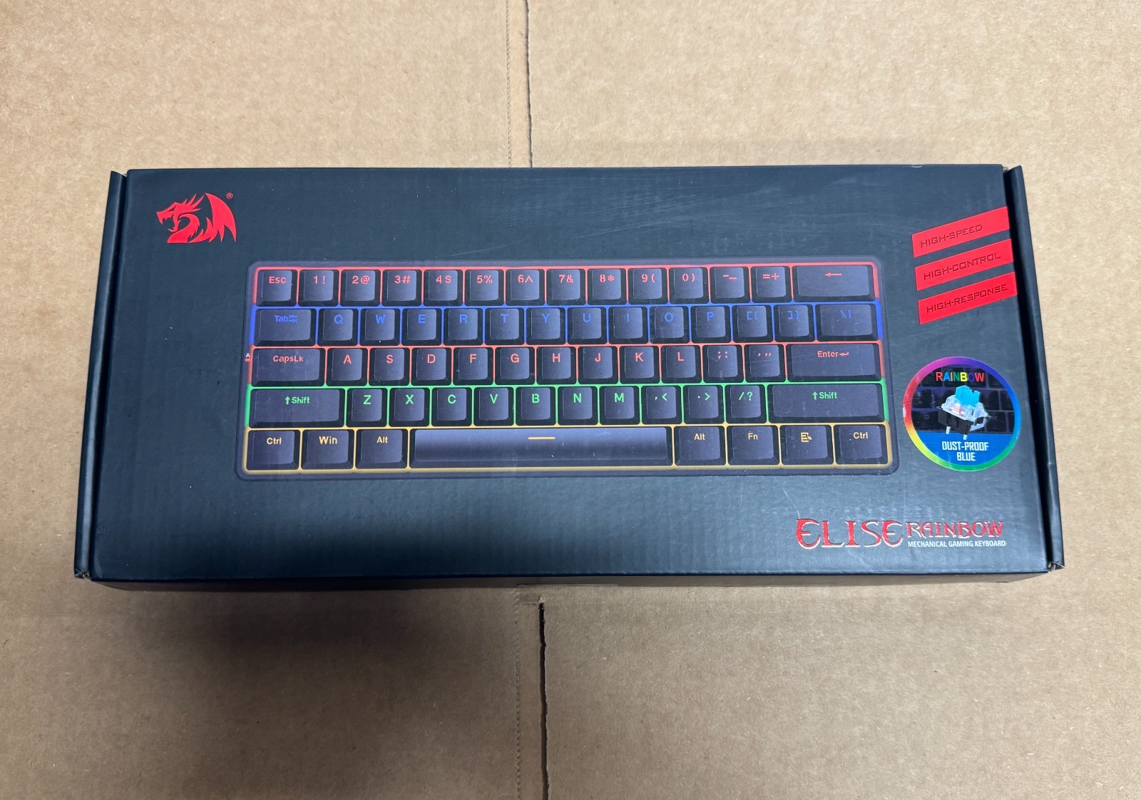 Redragon K615-R Elise Wired Rainbow Mechanical LED Backlight Keyboard