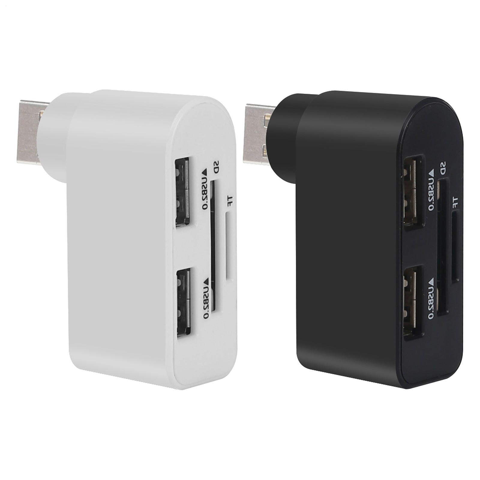 4 in 1 Rotatable USB Hub C to HDMI Adapter Portable SD Card Reader