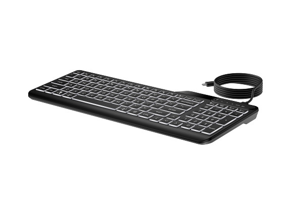 HP 400 Backlit Wired Keyboard
