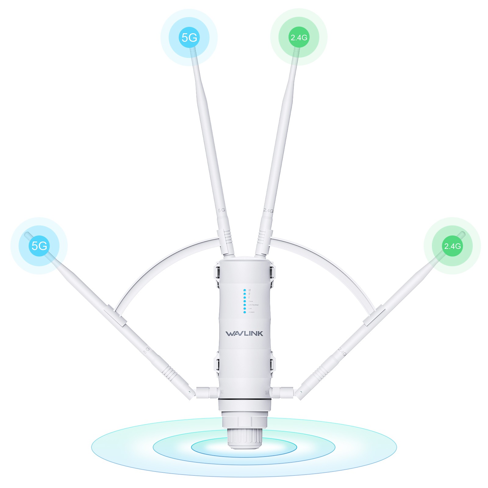 WiFi 7 BE5100 WiFi Mesh Router AX1800 AX3000 WiFi 6 Extender Outdoor Repeater