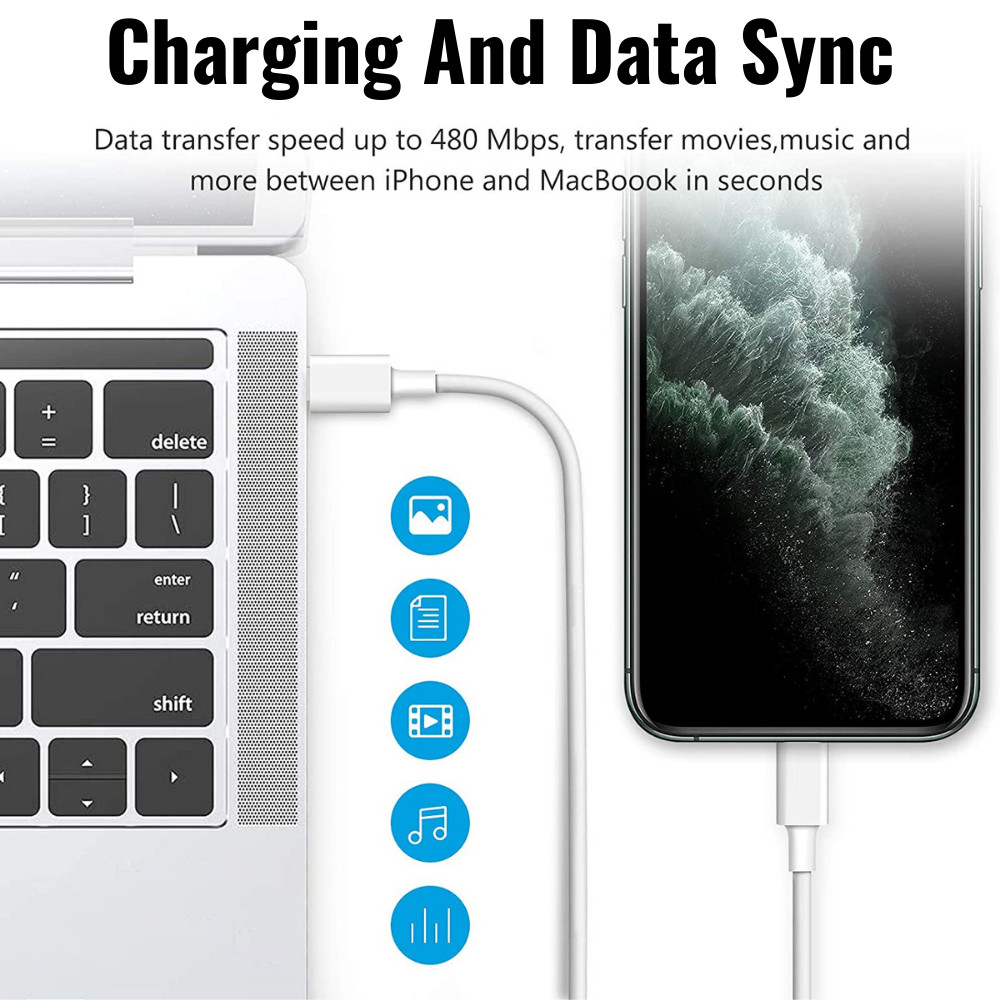 Wholesale 20W Fast Charger Adapter USB-C PD Cable For iPad iPhone 14 13 12 11 XR