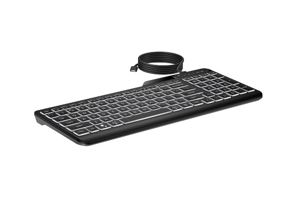 HP 400 Backlit Wired Keyboard