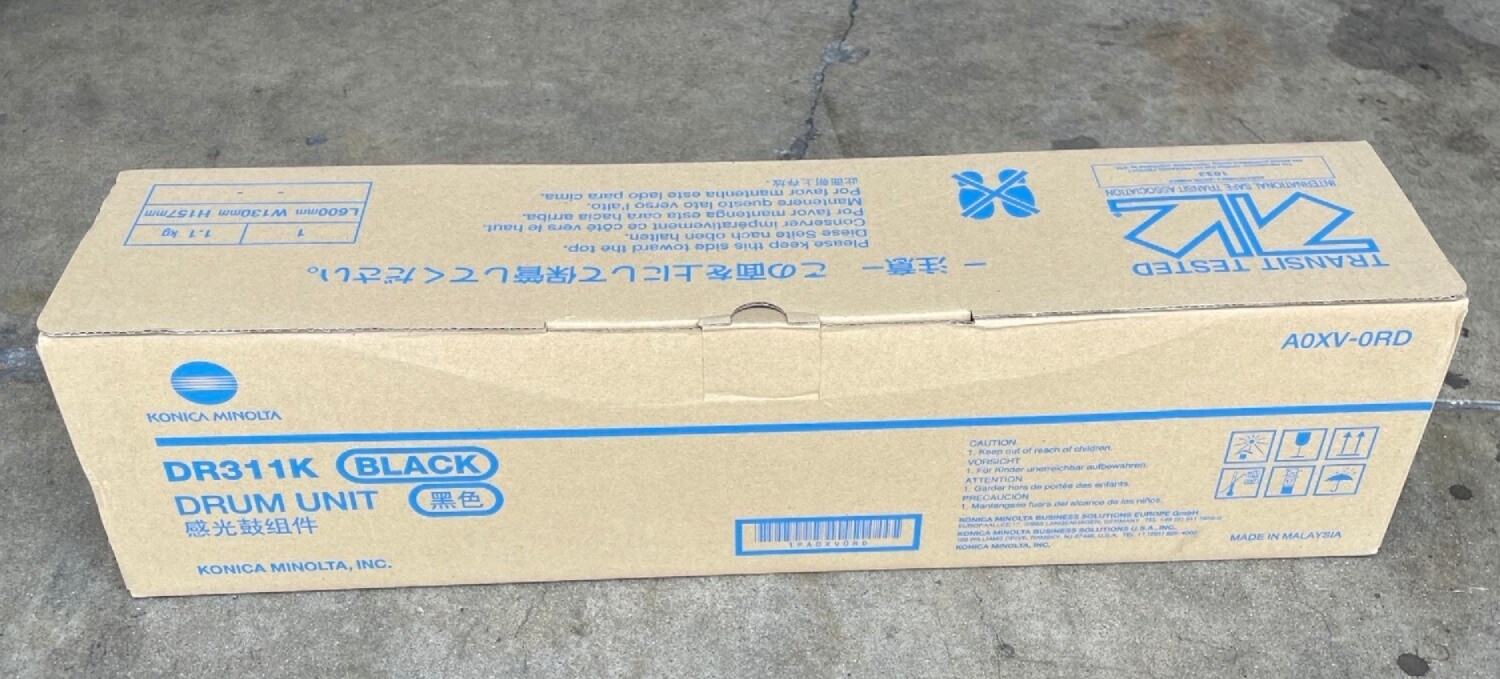 Genuine Konica Minolta A0XV0RD (DR311K) Black Drum Unit