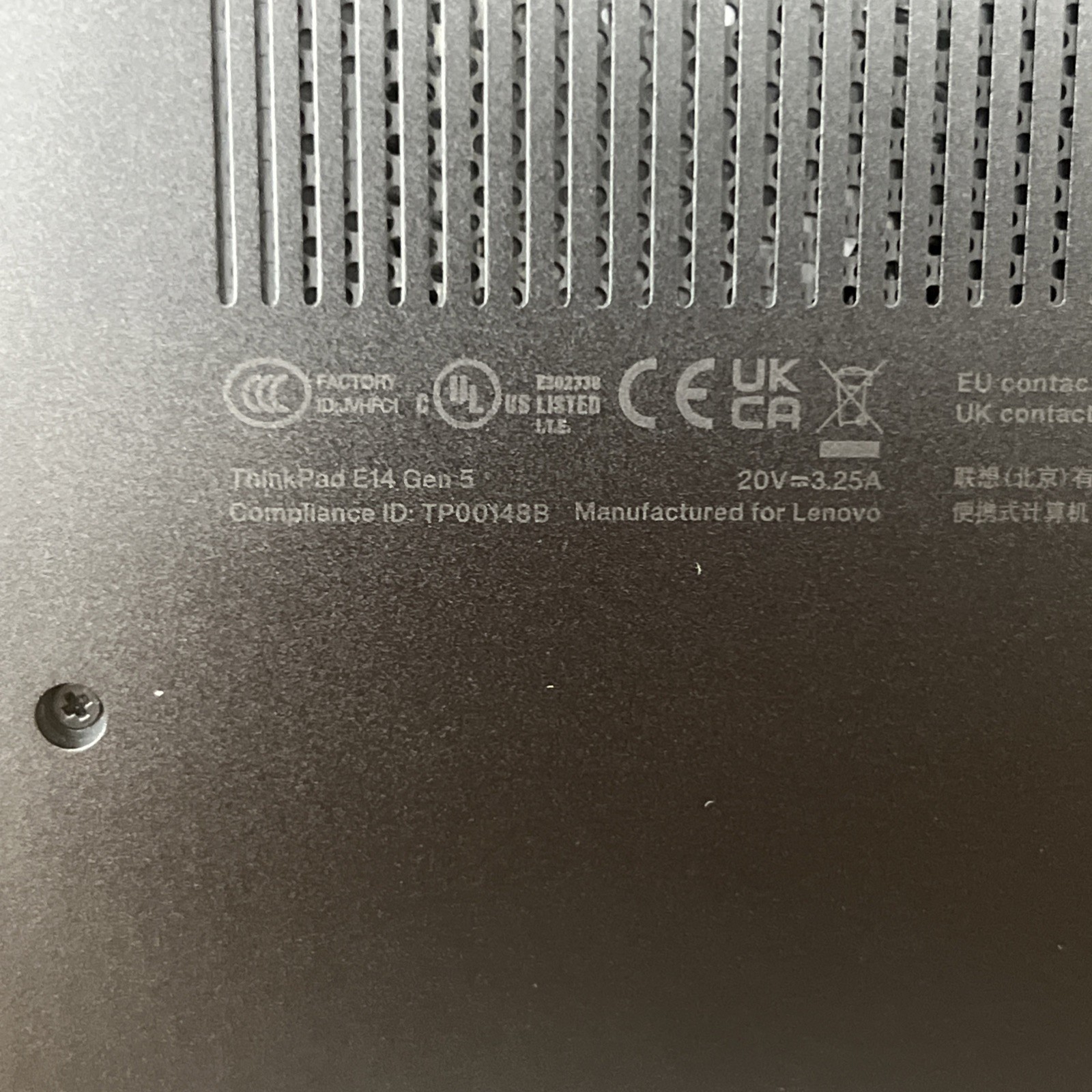 Lenovo ThinkPad E14 Gen 5 i5-1335U 4.6GHz 16gb Ram 256gb SSD- Fair W11 Pro