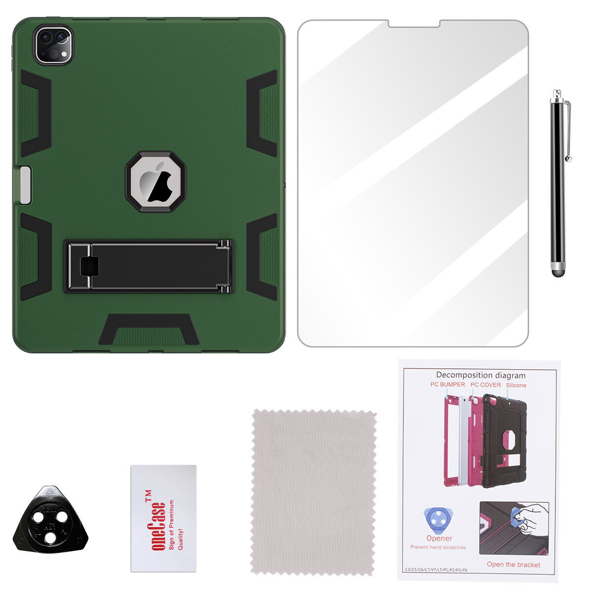 iPad Pro 12.9 inch Case (6th/5th/4th Gen, 2022/2021) Heavy Duty Shockproof Cover