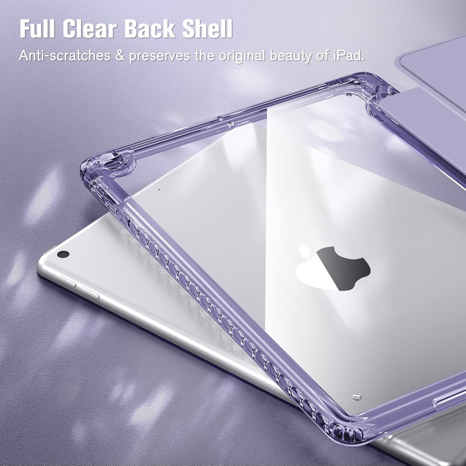 Slim Case For iPad 9th 8th 7th 10.2 inch Shockproof Cover with Clear Back Shell