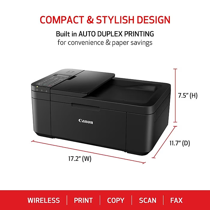 Canon PIXMA TR4720 Wireless Color Inkjet Printer, All-In-One, Print, Scan, Copy