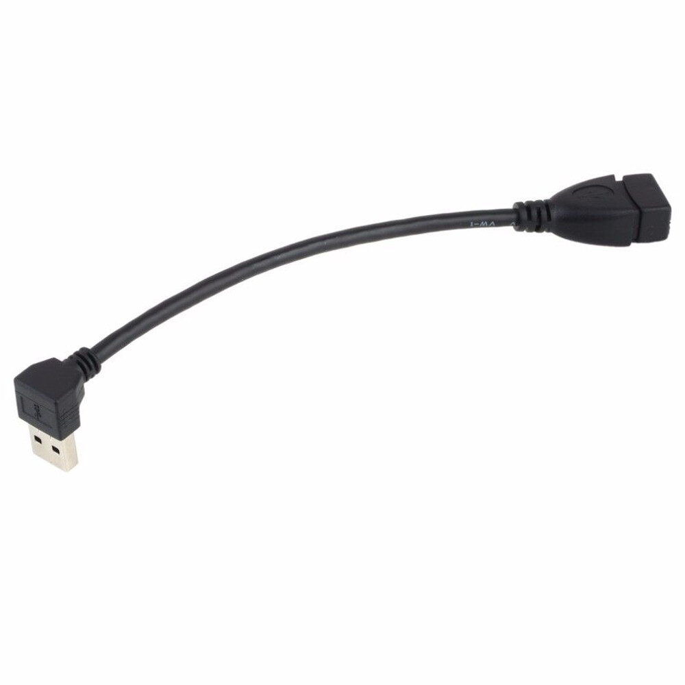USB 3.0 Angle 90 Degree Extension Cable Male to Female Adapter Cord Data Sync 3x
