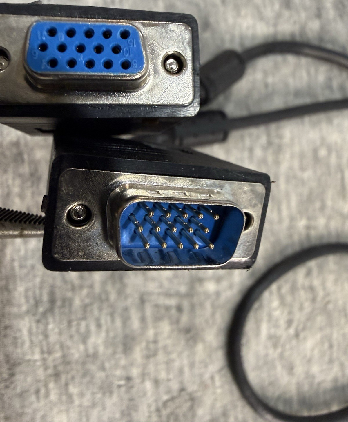 VGA/SVGA D-Sub Male to Female Monitor Cable Black 1:1 None Split Type