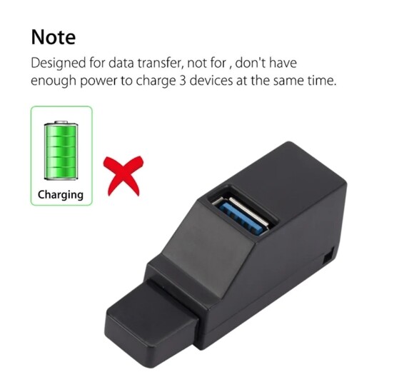 3 Port High Speed USB 3.0 Multi HUB Splitter Expansion Desktop PC Laptop lot
