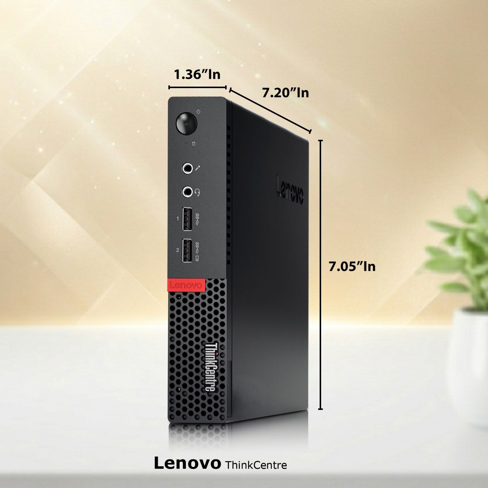 Lenovo M910q Desktop Tiny PC Intel i5-7th 32GB RAM 1TB SSD KB&M Wi-Fi Windows 11