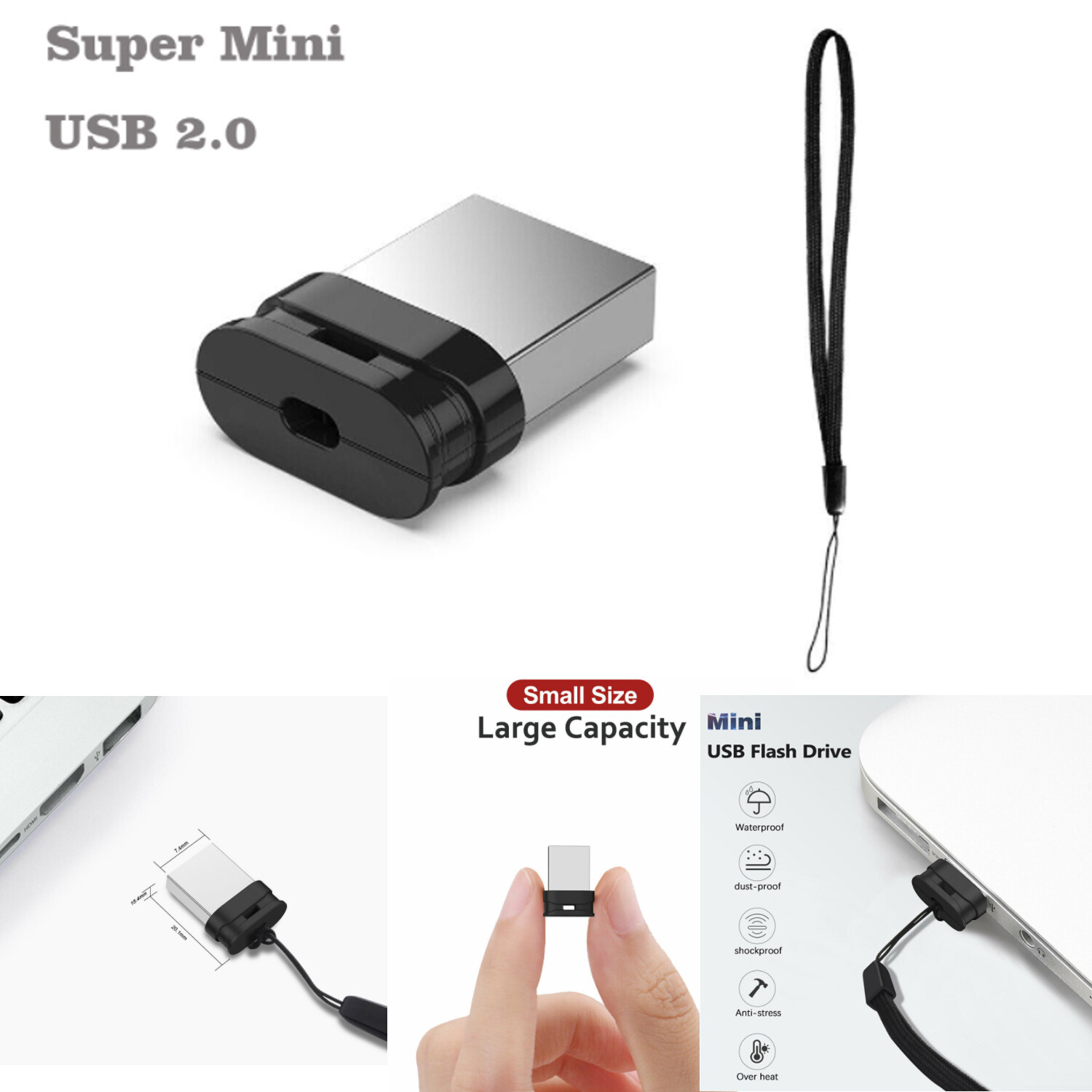 Lot 1/5/10Pack 32GB 64GB USB 2.0 Drive U Stick USB Flash Pen Drive Memory Sticks