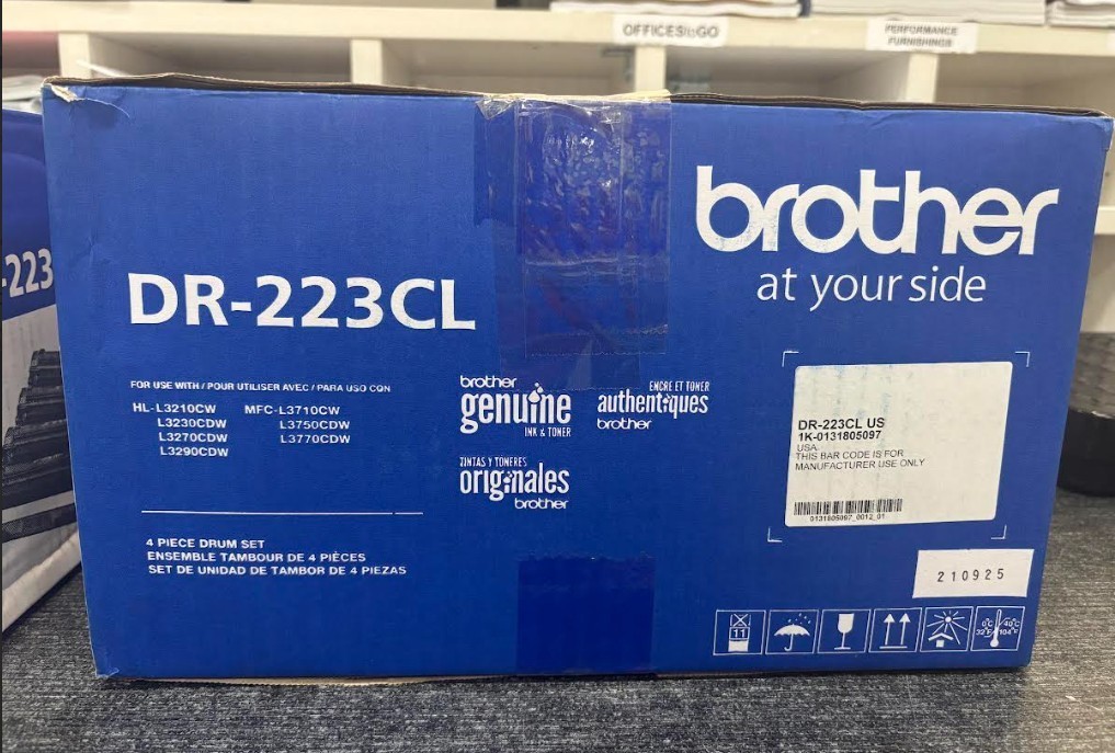 GENUINE BROTHER DR223CL 4 Piece Drum Unit HL-L3210CW/L3230CDW/3270cdw/3290cdw