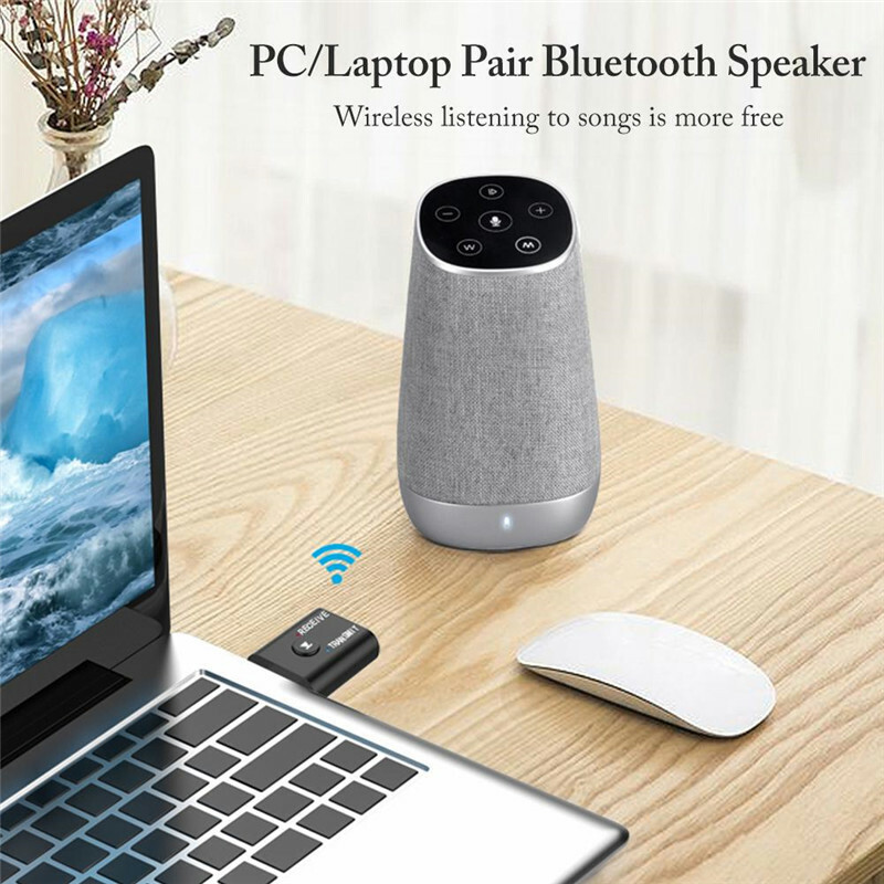 Bluetooth 5.0 2in1 Transmitter Receiver Car Wireless Audio Adapter USB 3.5mm lot