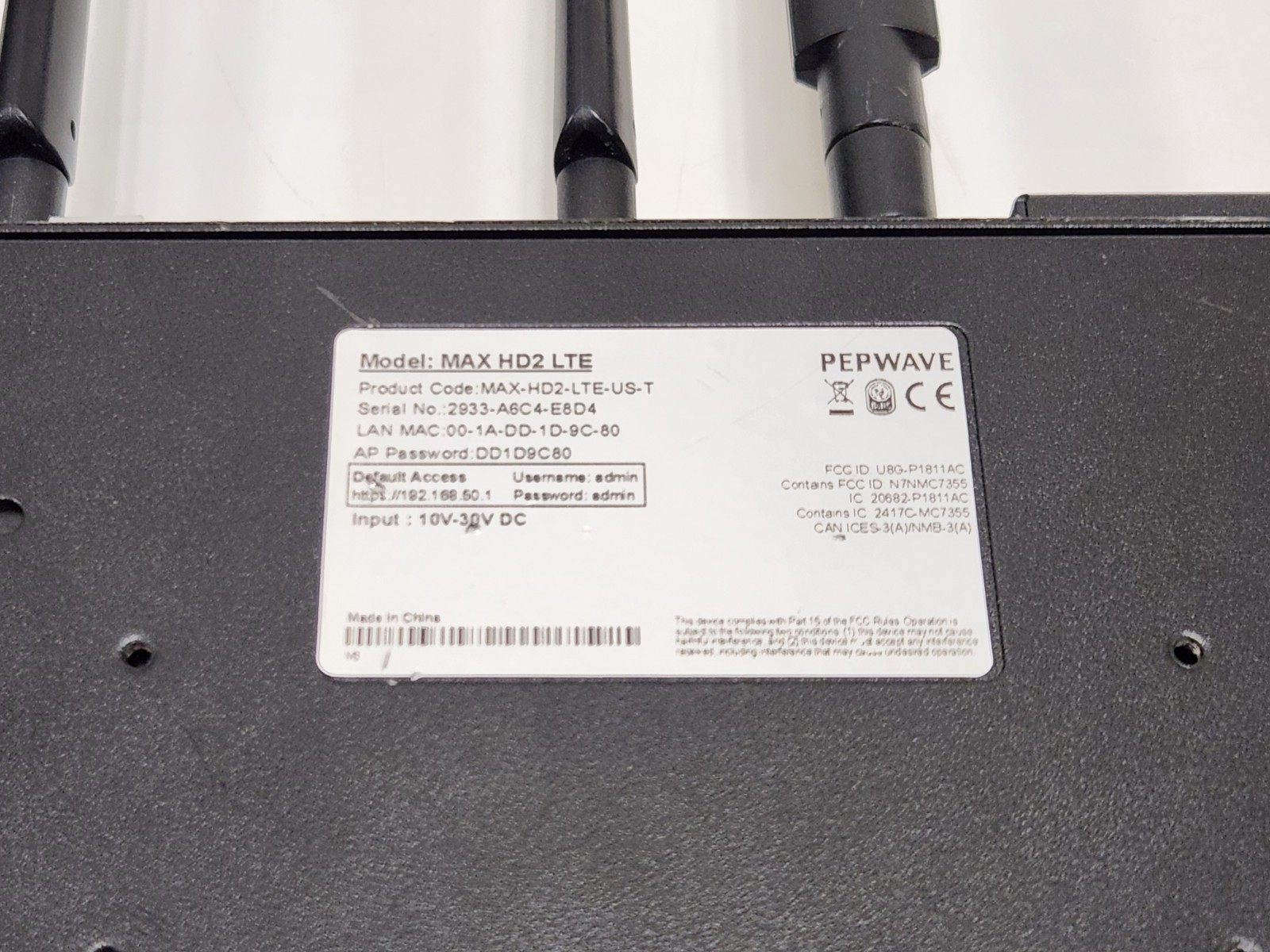 Peplink Pepwave Max mobile LTE router (MAX-HD2-LTE-US-T)