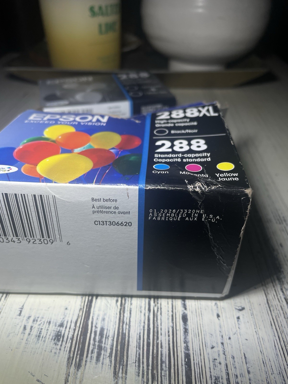 Genuine Epson 288XL Black & C/M/Y +2 Standard Black Ink Cartridges 01/26 & 01/27