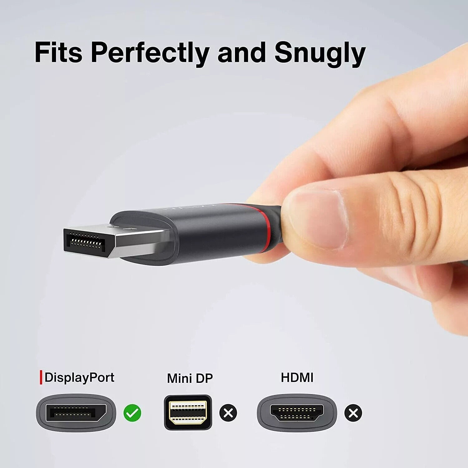 Displayport to Display Port Cable DP Male to Male Cord 4K HD Latches 6.6ft/10ft
