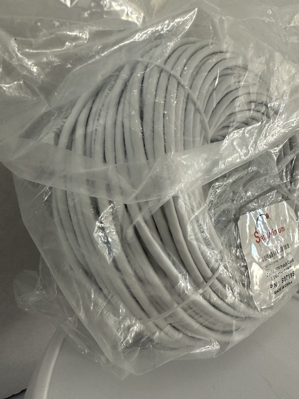 SFTP Copper CAT5e Ethernet Patch Cord Cable, SatMaximum 200 FT P.N. 907306 NEW