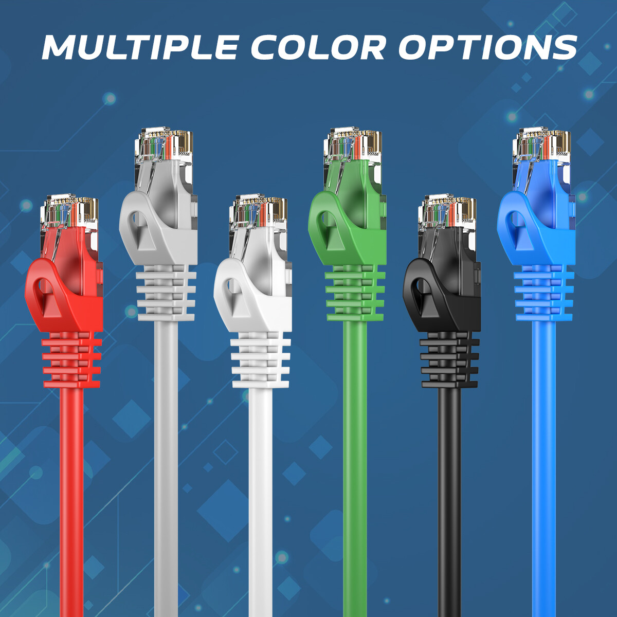 RJ45 CAT6 Ethernet Network Cable Black 5ft 15ft 25ft 30ft 50ft 100ft 200ft LOT