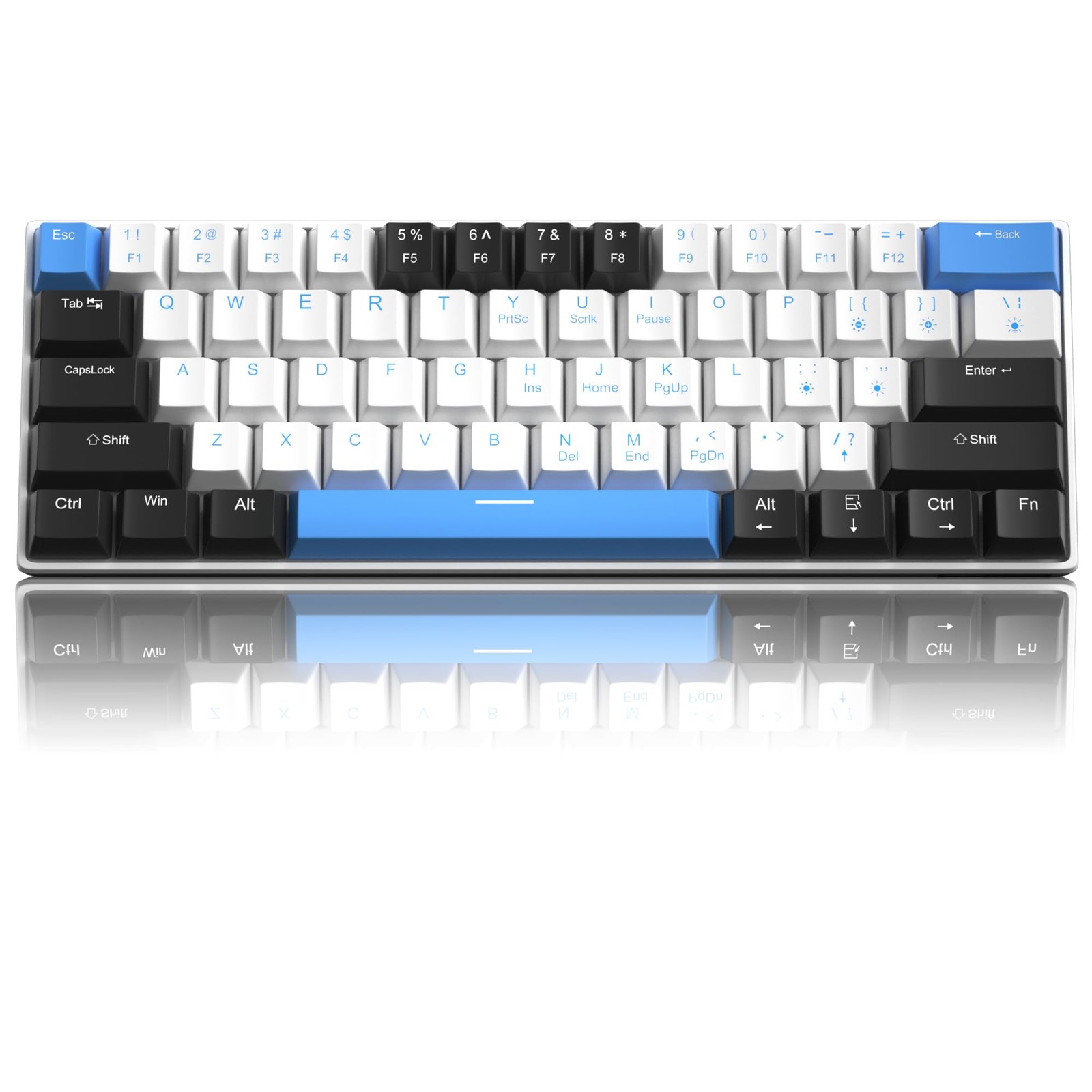 60% Mechanical Gaming Keyboard,Mixed Color Keycaps Gaming Keyboard with Brown…