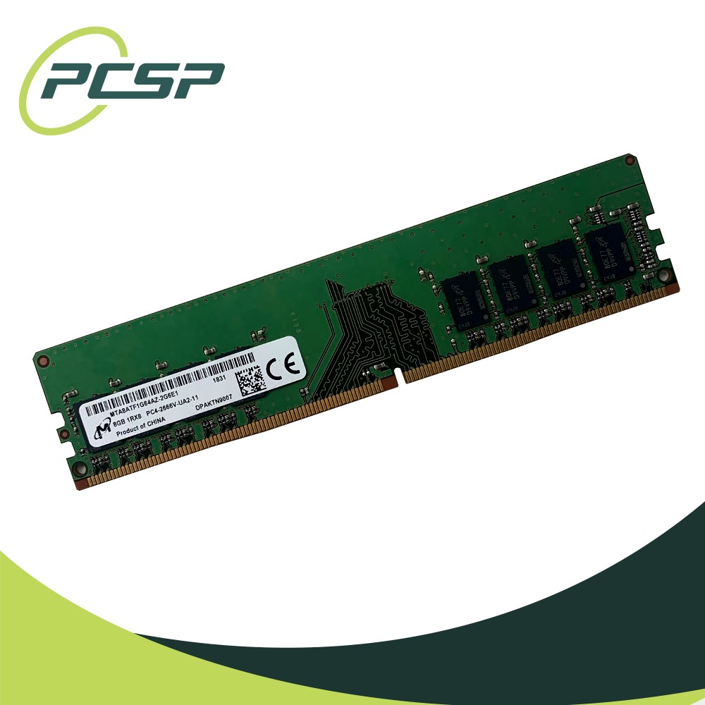 Micron 8GB PC4-2666V-U 1Rx8 DDR4 UDIMM Unbuffered RAM MTA8ATF1G64AZ-2G6E1