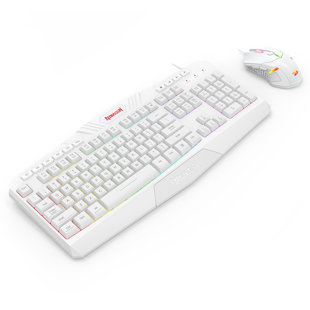 Redragon S101W-1 Wired Keyboard+Mouse Combo,RGB Backlit Keyboard,US Layout+Mouse