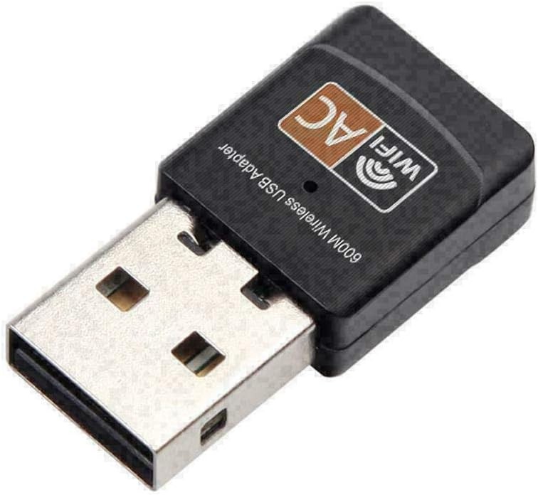 Mini Dual Band 600Mbps USB WiFi Wireless Adapter Network Card 2.4/5GHz 802.11 AC