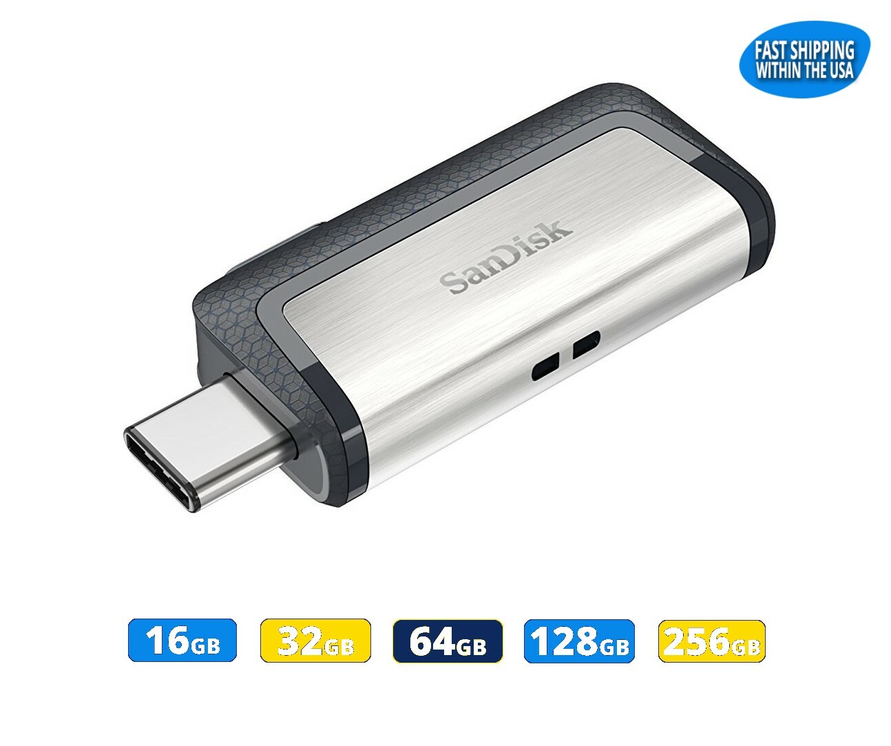 SanDisk Ultra Dual Drive SDDDC2 USB Type-C 16GB 32GB 64GB 128GB 256GB lot