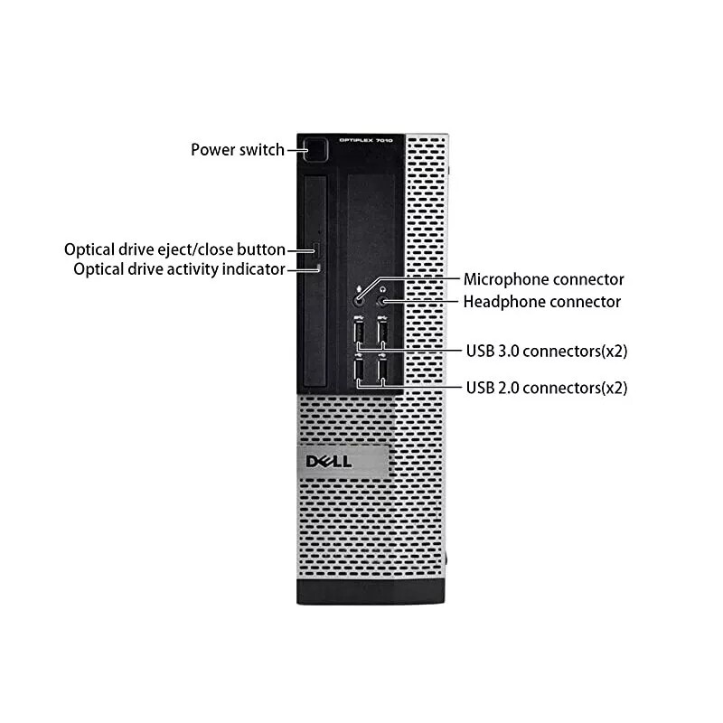 Dell OptiPlex 7010 Desktop SFF Core i5 32GB Ram 240GB SSD Wi-Fi Windows 11 PC