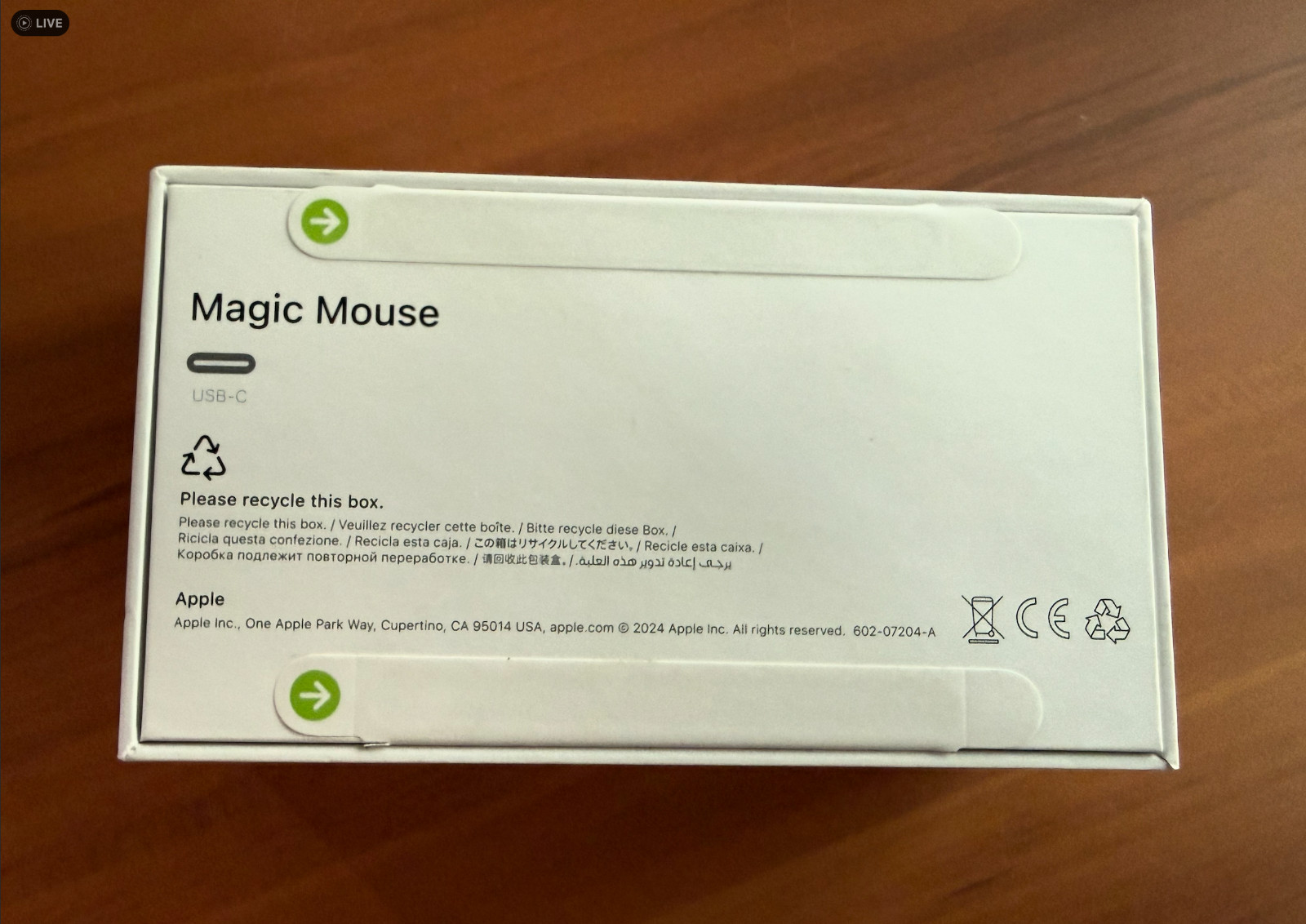 Apple Magic Mouse Wireless USB-C – Black MXK63AM/A (A3204) | New, Sealed