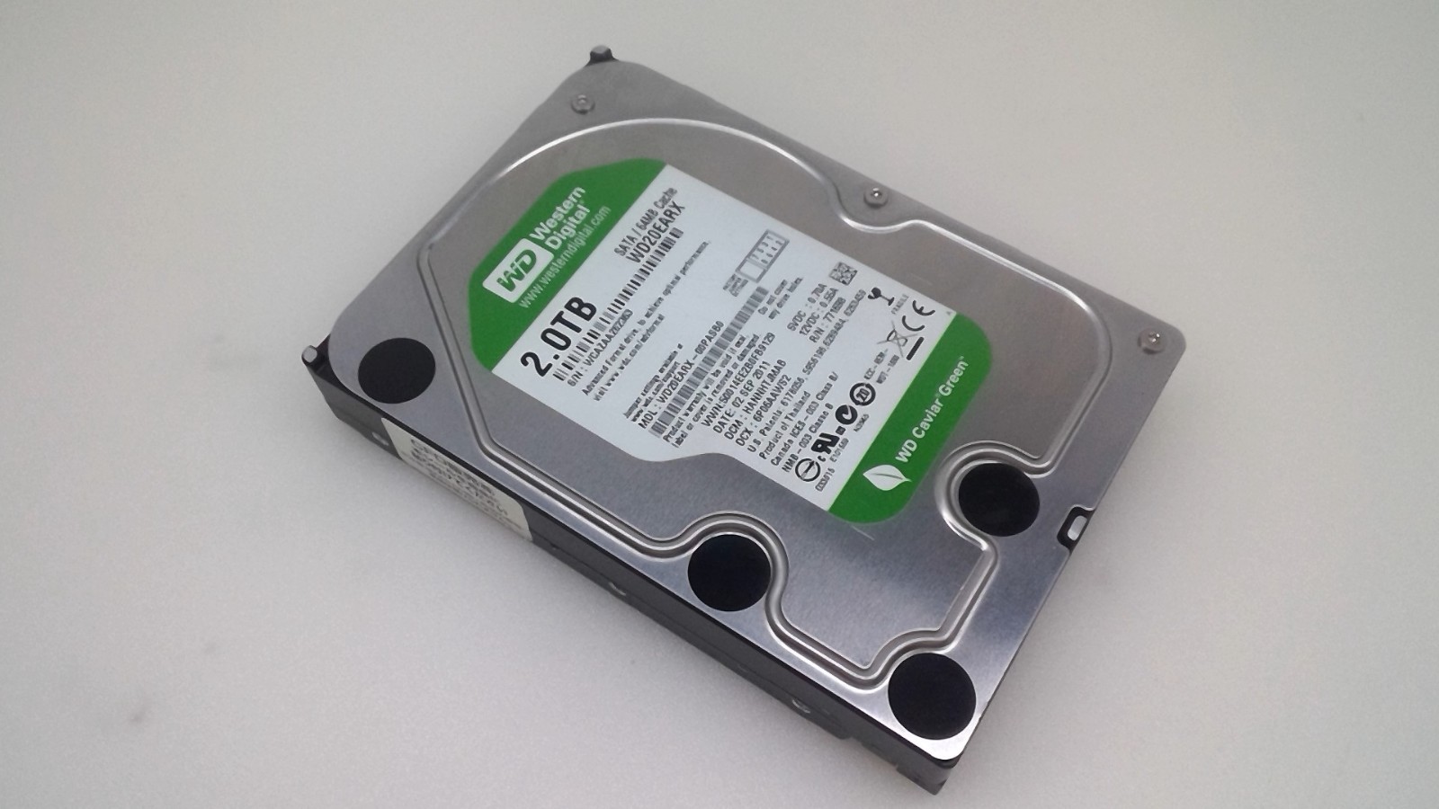 Western Digital WD Caviar Green 2TB SATAIII 3.5″ HDD WD20EARX-00PASB0 Hard Drive