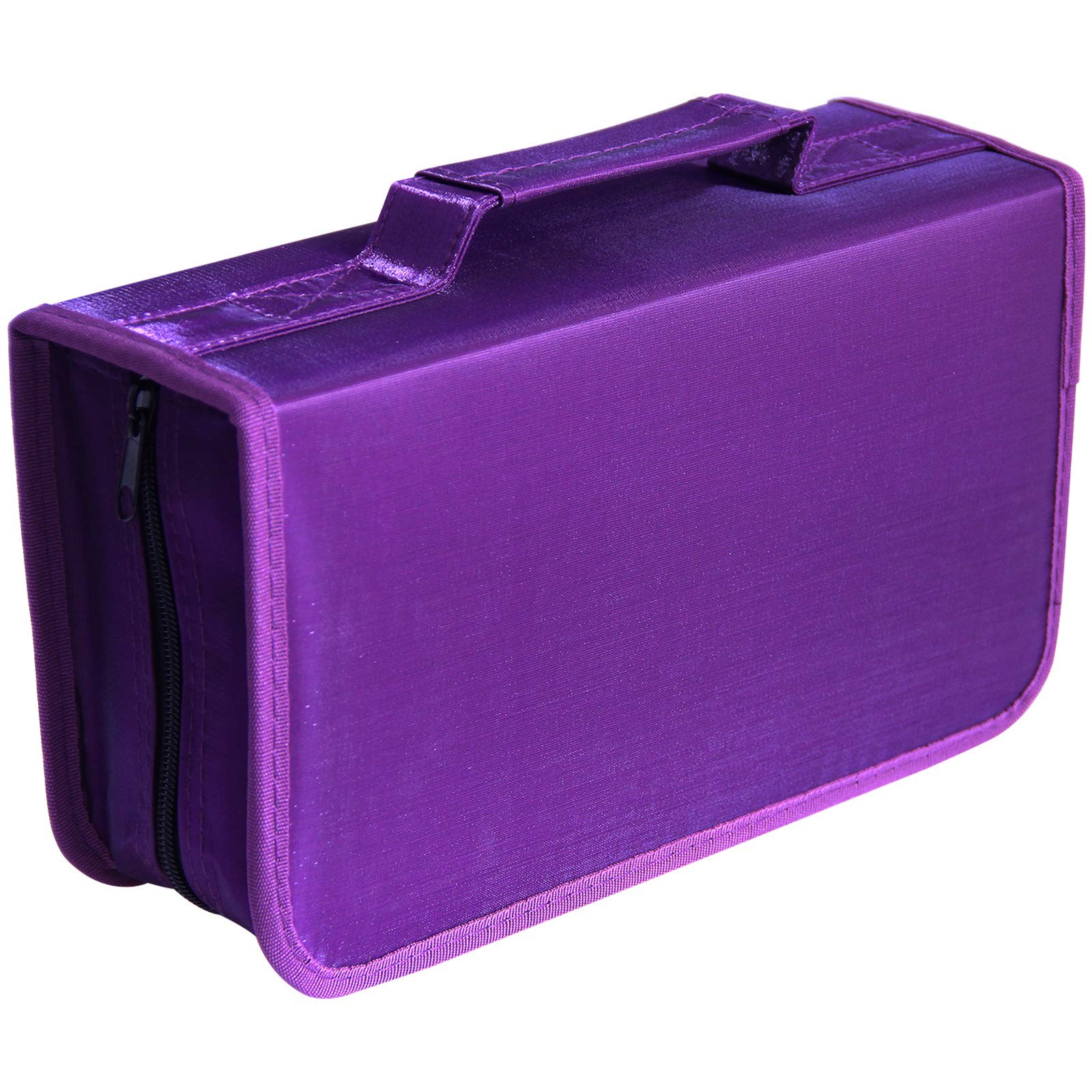 128 Capacity DVD CD Case Storage Holder Portable CD Wallet Binder for Car Home