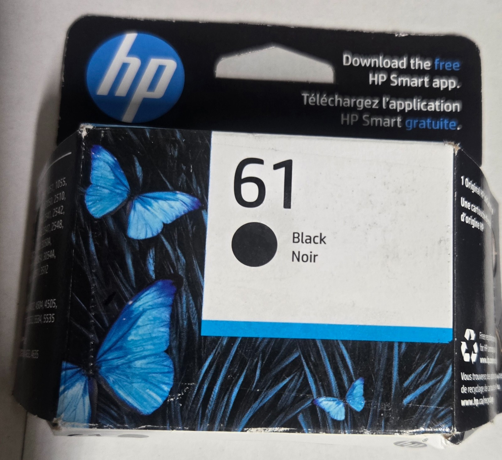HP 61 Black Ink Cartridge CH561WN, Exp. 1/27, 3/27 Pick Your Exp. Date