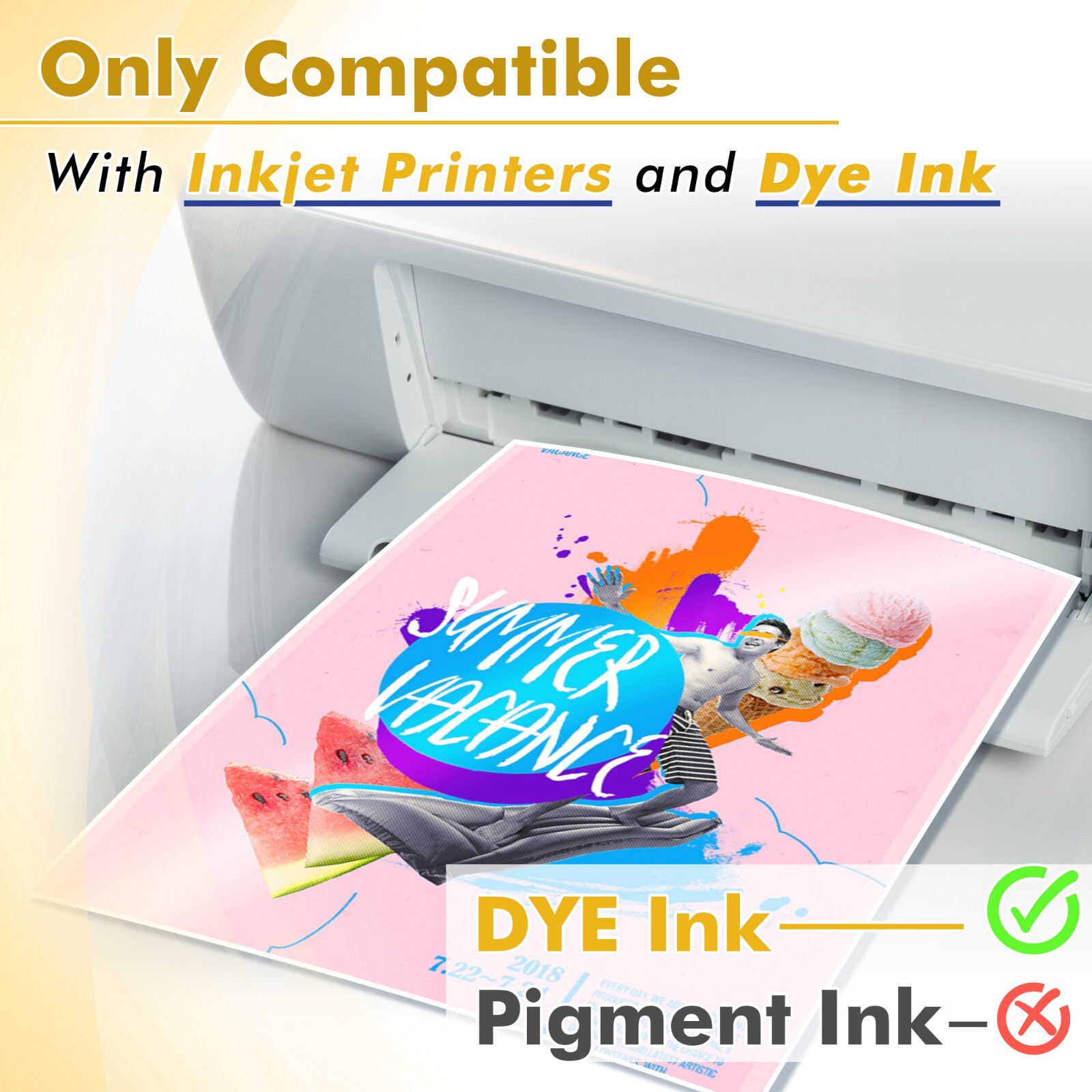 Koala Photo Paper 8.5×11 Glossy 100 Sheets 36lb 135g for Inkjet Printer Epson HP
