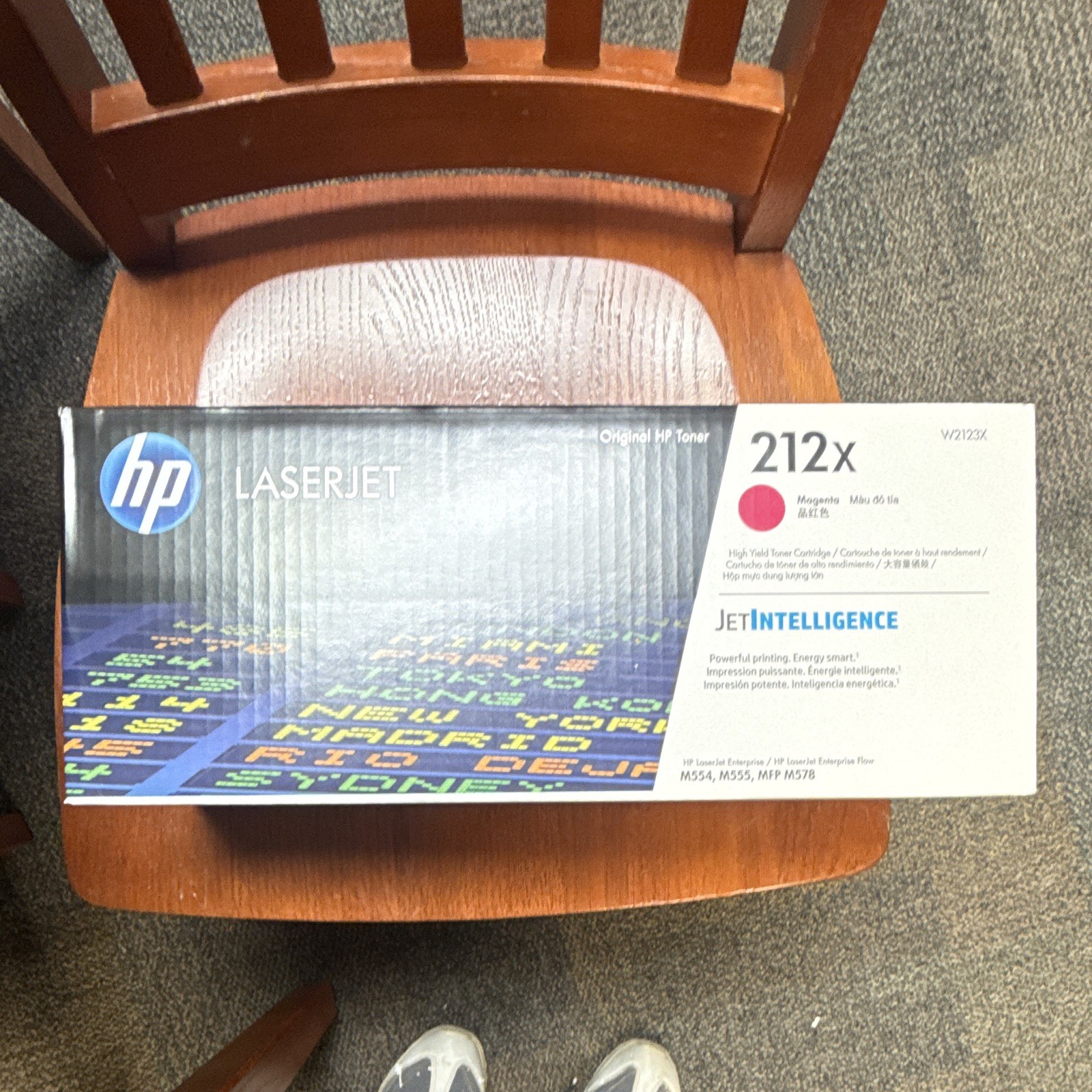 HP 212X High Yield Magenta Laser Toner Cartridge W2121X for LaserJet M554 M555