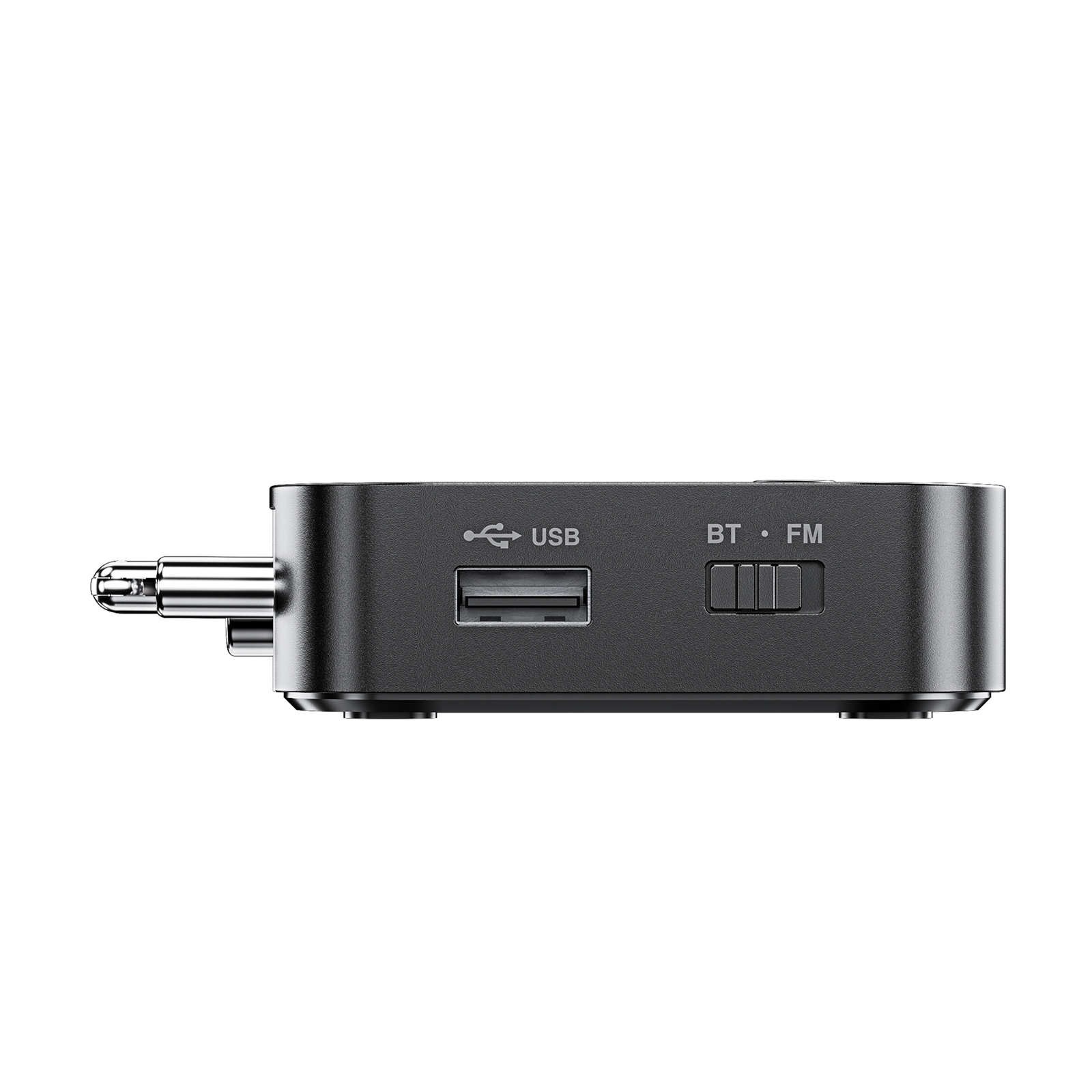 30 Days Standby Bluetooth 6.0 HiFi Audio Receiver FM Radio Adapter Gear LED