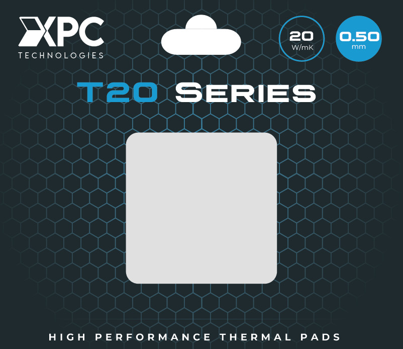 XPC T20 Thermal Pads 20W/mK , 100x100mm, White, 0.5mm to 3.50mm thickness