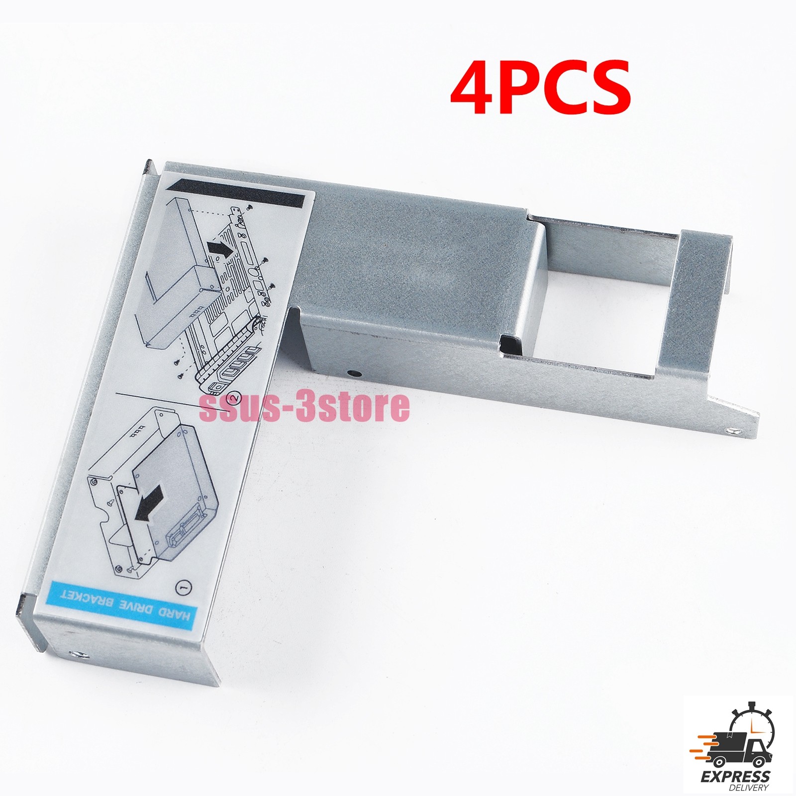 9W8C4 3.5 to 2.5 Adapter For Dell F238F KG1CH R710 R720 R730 R740 SAS SATA Tray