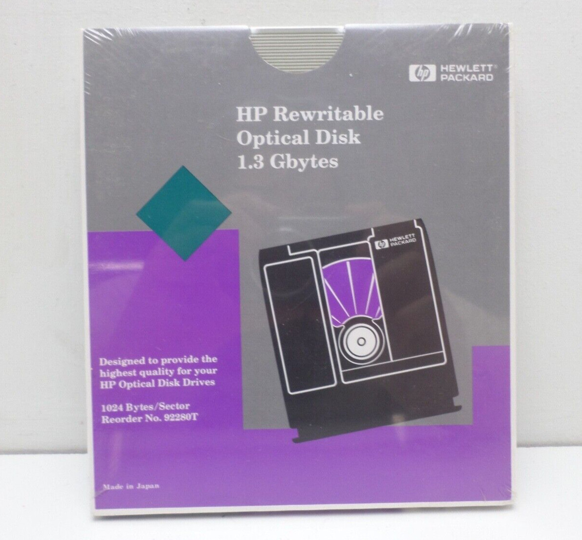 HP 92280T – HP OPTICAL 1.3 GB Rewritable MO Disk 1024 bps (NEW SEALED)