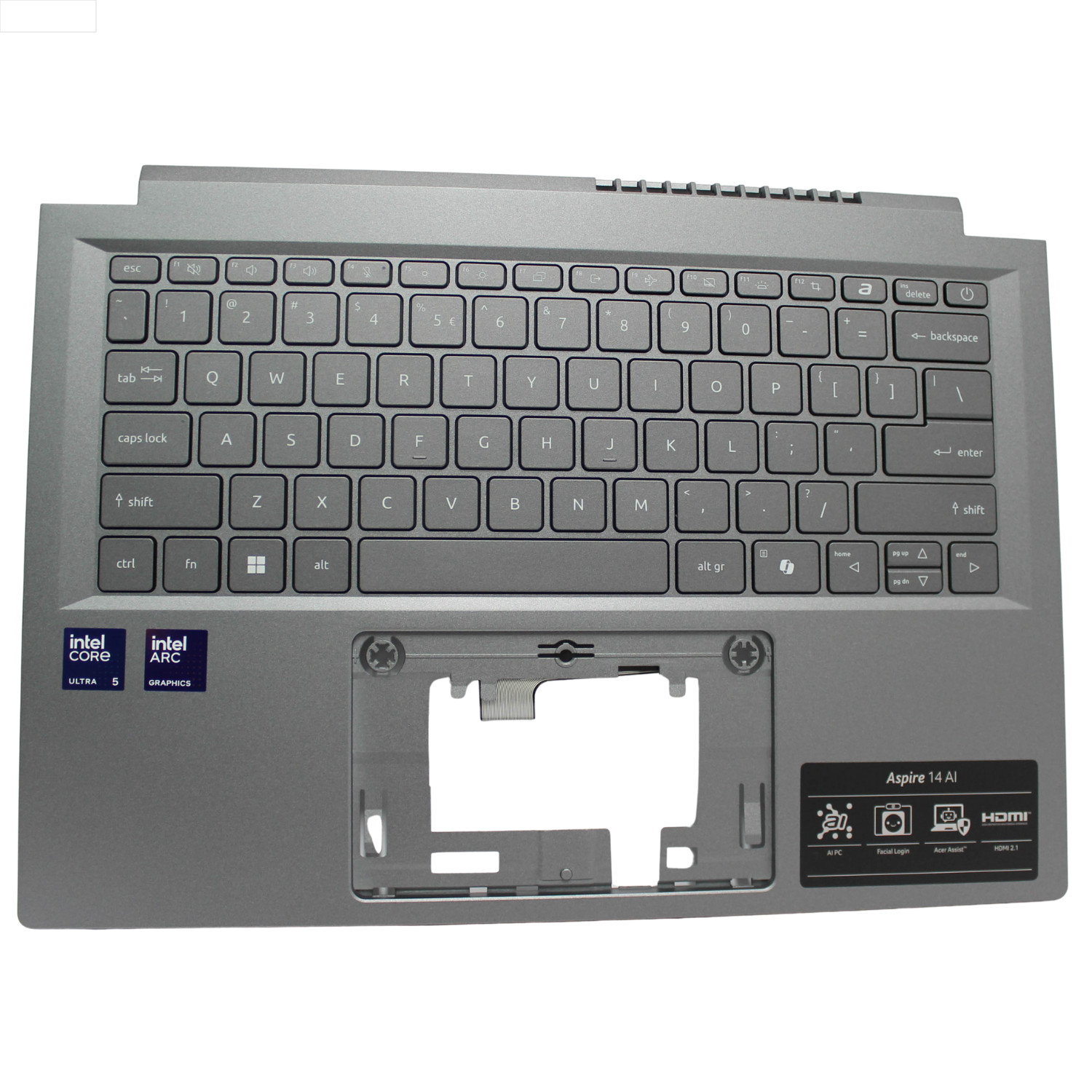 6B.J8LN7.002 ACER PALMREST TOP COVER W/KB BL ASPIRE 14 AI A14-52MT-59DP -GRADE A