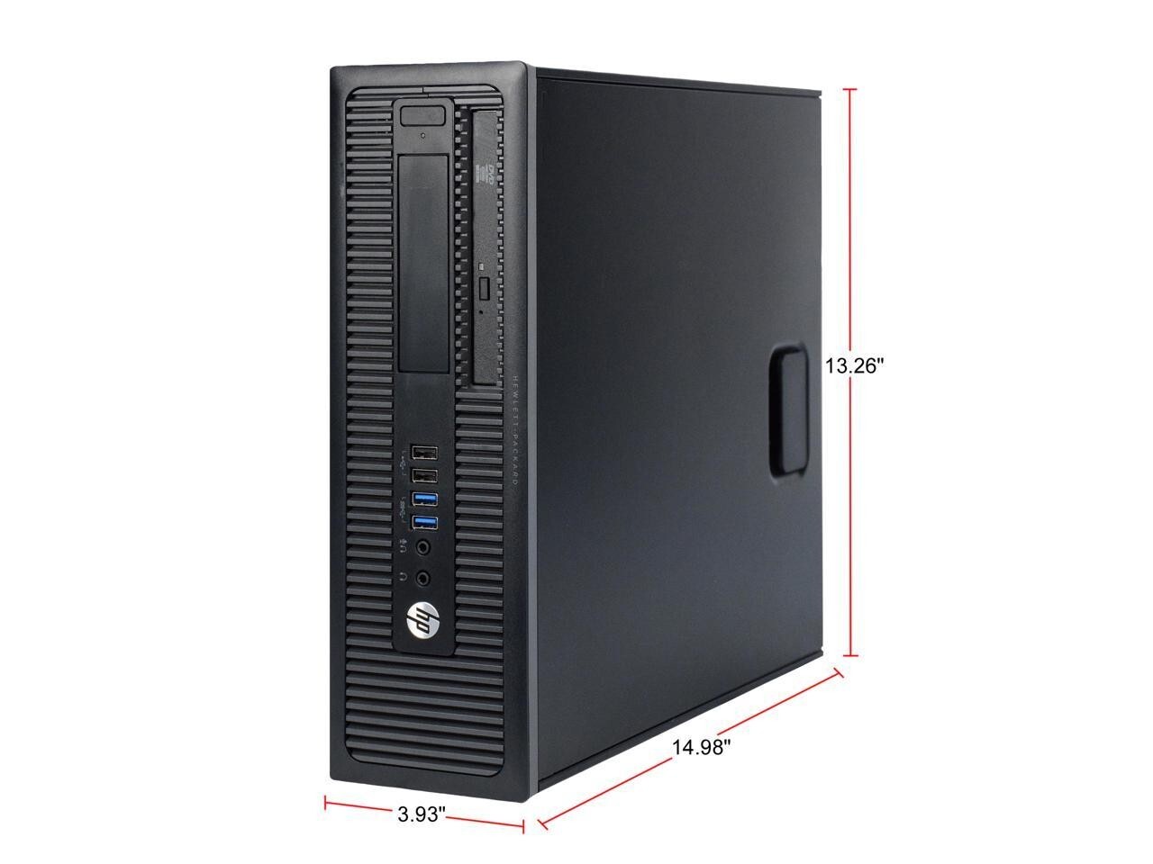 hp Desktop PC Computer Dual Core 8GB DUAL 22 LCD Monitor WIFI Windows 10 Pro