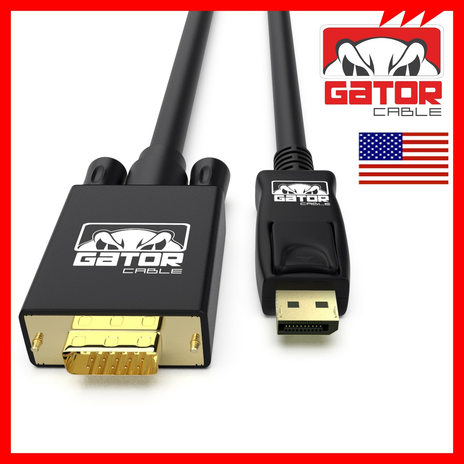 Display Port to VGA Cable Adapter Converter Video HDTV PC Monitor Desktop Laptop