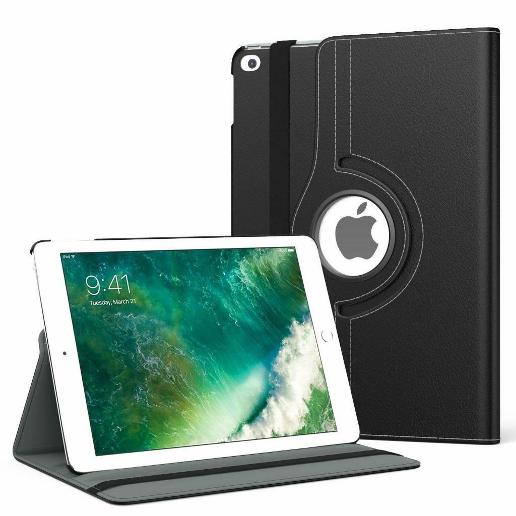 360 Rotating Leather Folio Case Cover Stand For iPad 234 Mini 2 3 4 Air 1 2 Pro