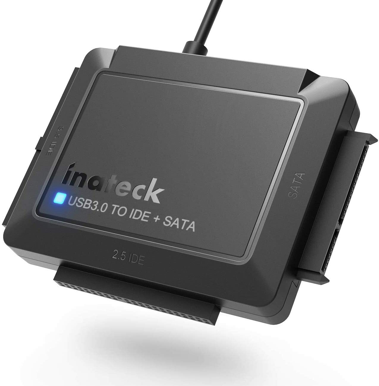 USB 3.0 to IDE & SATA External Hard Drive Reader 2.5″ 3.5″ HDD SSD Power adapter