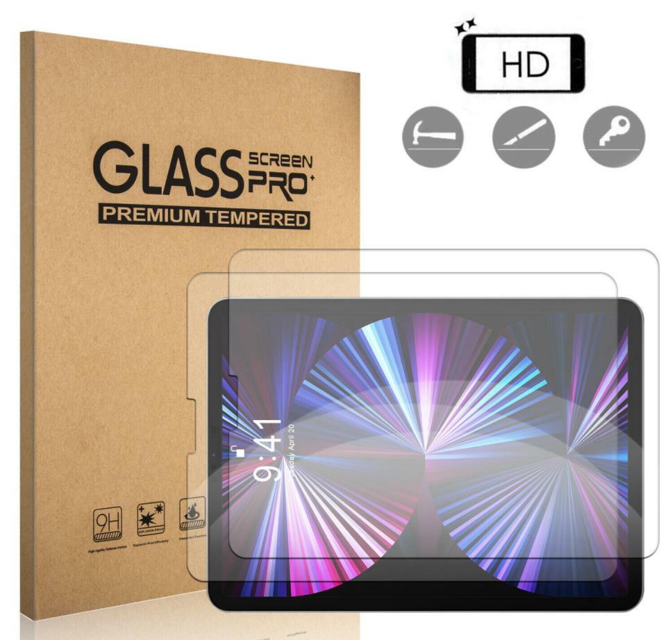 2-Pack For iPad Air 4 (2020) 10.9”/4th Gen HD Tempered Glass Screen Protector