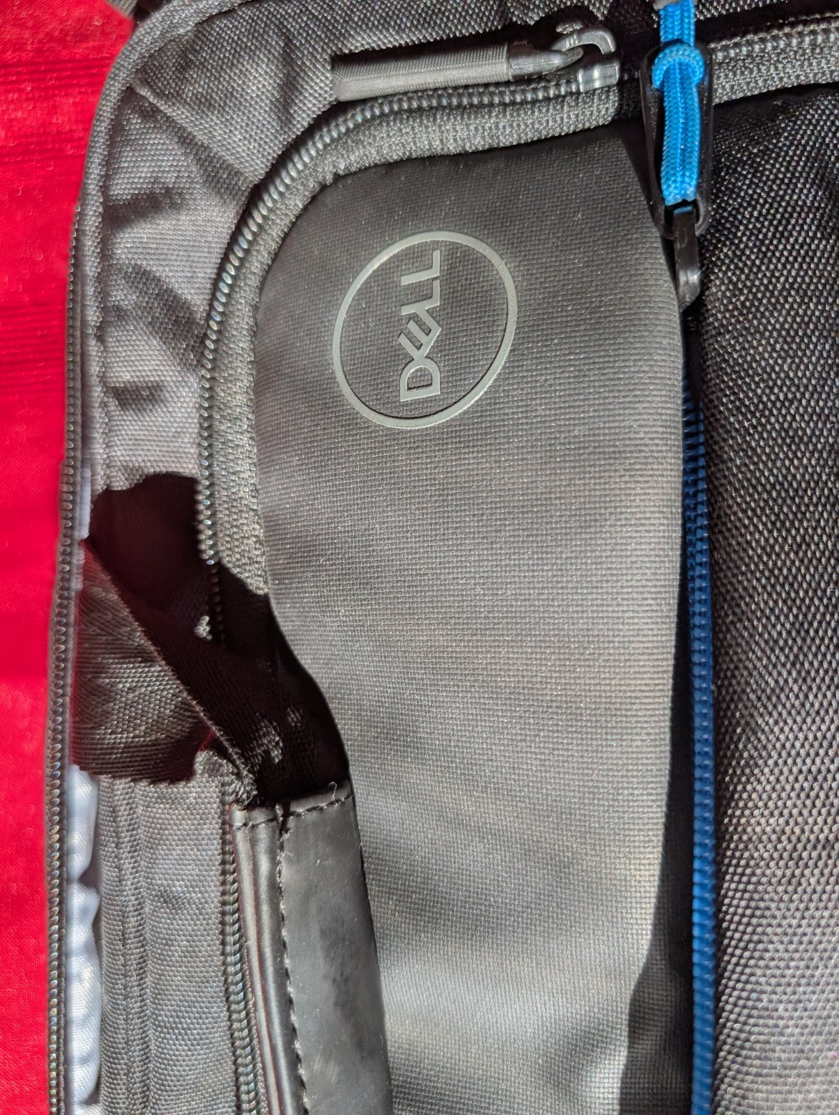 Dell Laptop Bag 17″x 13″ Blk/Gry/Blu Computer Carrying Case w/ Shoulder Strap