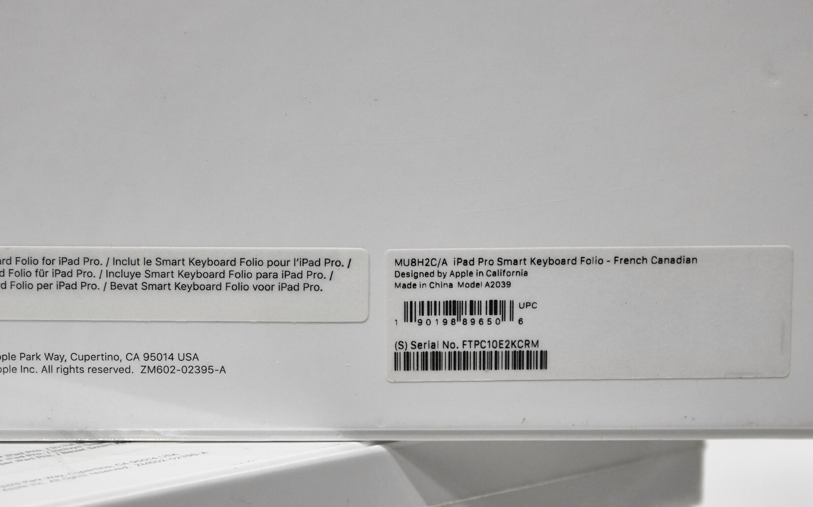 ✅ Apple Smart Keyboard Folio Case for 12.9″ iPad Pro (3rd Gen 2018 ) -NEW sealed