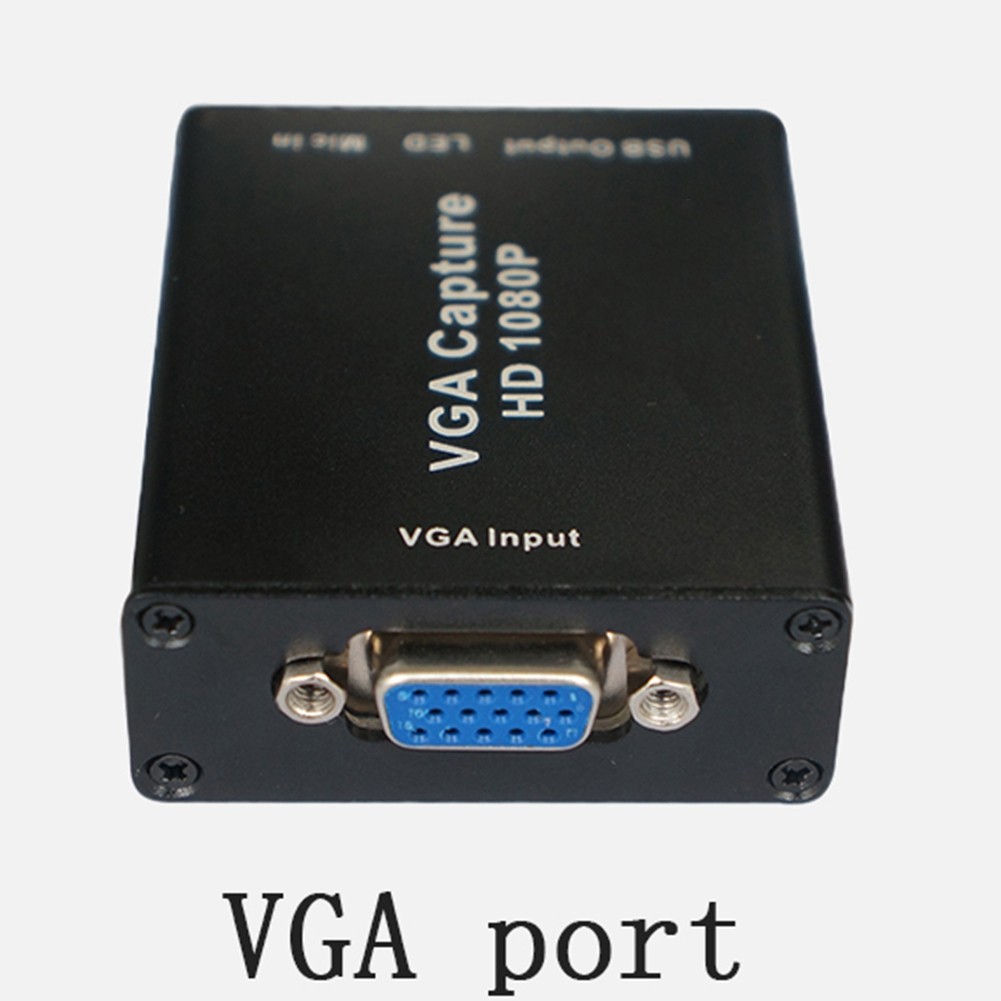 VGA to USB Adapter Converter with Audio and Video Capture Card 1080P Drive- T3V3