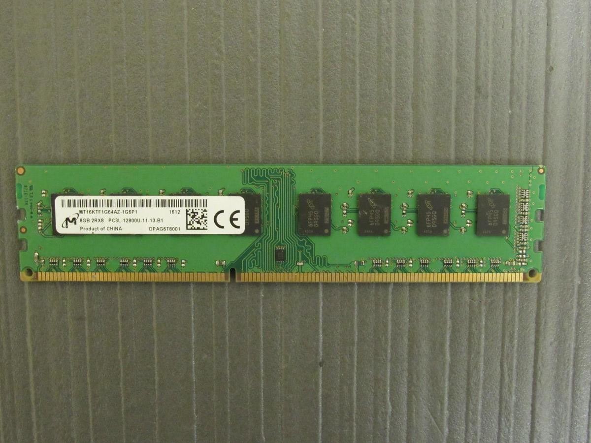 Micron 8GB (1-Stick) PC3L-12800 DDR3L 1600 UDIMM PC Memory MT16KTF1G64AZ-1G6P1