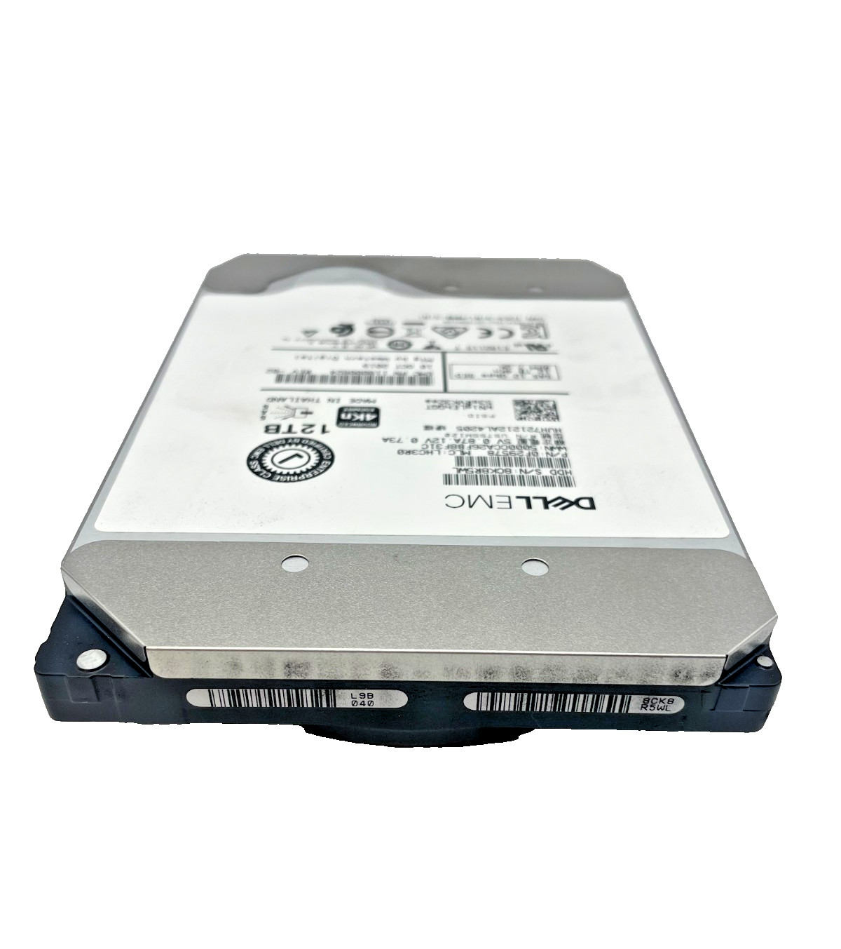 Dell EMC 12TB SAS 12Gb/s 7.2K 3.5″ EMC12T0 H5H72121 Grade B 50K-70K POH